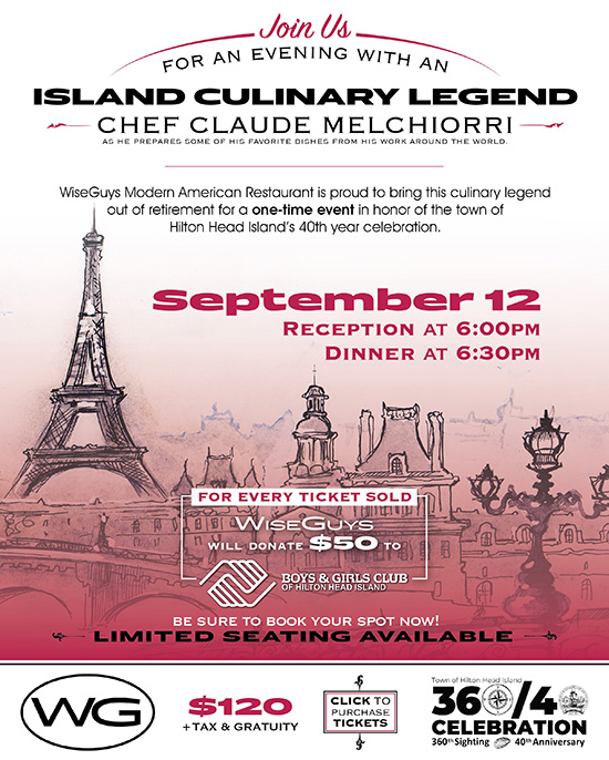 Chef Claude Dinner Flyer